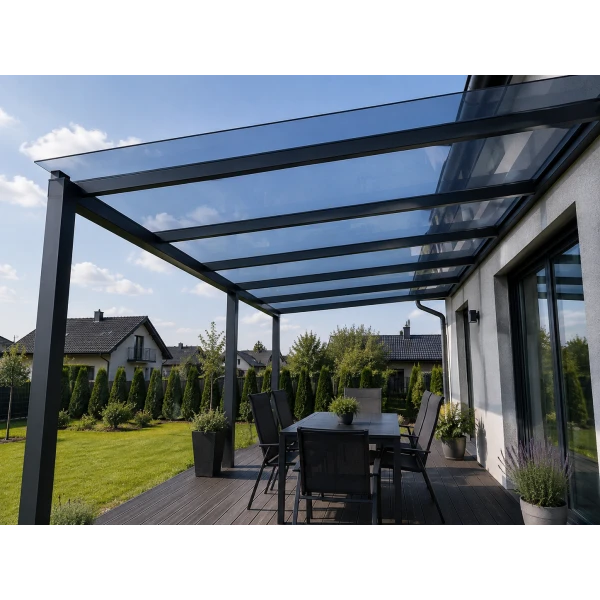 Poliwęglan lity antracyt 5 mm - płyta 2050 × 3050 mm LT56%