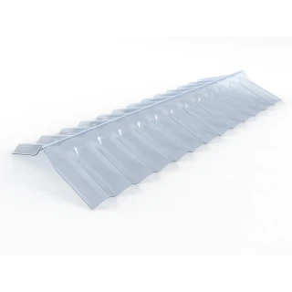 Profil kalenicowy z poliwęglanu fala do płyt BH 127x15x15cm